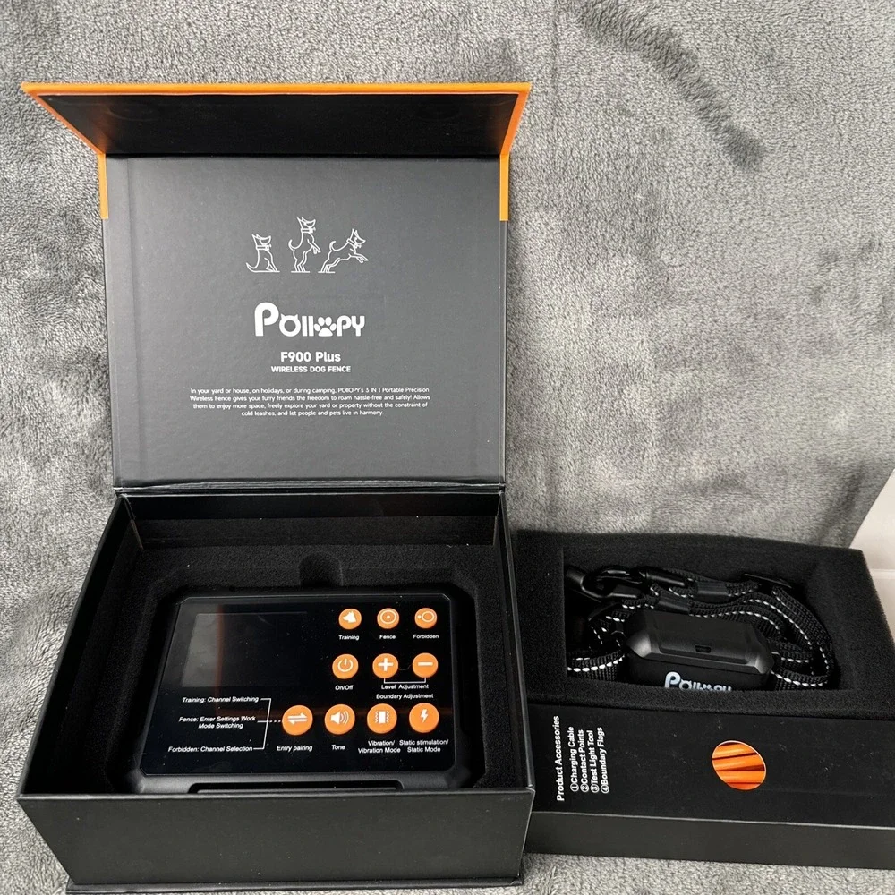 Wireless Dog Fence F900+ 3-in-1 Indoor And Outdoor Open Box